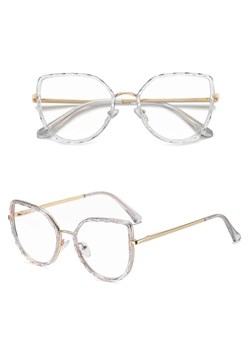 Damskie kocie okulary zerówki do komputera BLUE LIGHT z flexami 25137E bezbarwne - id: 642 - marki Stylion - 185965294 Damskie kocie okulary zerówki do komputera BLUE LIGHT z flexami 25137E bezbarwne ze sklepu Stylion w kategorii Okulary przeciwsłoneczne damskie - zdjęcie 185965294