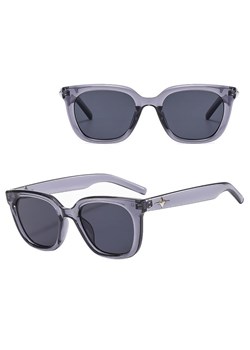 Okulary przeciwsłoneczne z filtrem UV400 STL33A transparentne szare + akcesoria ze sklepu Stylion w kategorii Okulary przeciwsłoneczne damskie - zdjęcie 185965300