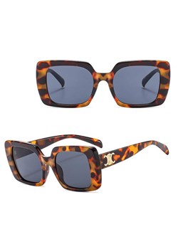 Okulary przeciwsłoneczne z filtrem UV400 STL34A panterkowe + akcesoria ze sklepu Stylion w kategorii Okulary przeciwsłoneczne damskie - zdjęcie 185965320