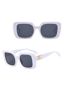 Okulary przeciwsłoneczne z filtrem UV400 STL34D białe + akcesoria ze sklepu Stylion w kategorii Okulary przeciwsłoneczne damskie - zdjęcie 185965323