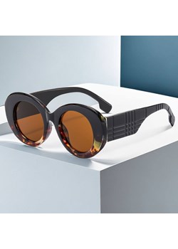 Okulary przeciwsłoneczne z filtrem UV400 STL32D czarny/panterka + akcesoria ze sklepu Stylion w kategorii Okulary przeciwsłoneczne damskie - zdjęcie 185965342