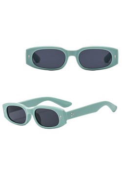 Okulary przeciwsłoneczne z filtrem UV400 STL36C miętowe + akcesoria ze sklepu Stylion w kategorii Okulary przeciwsłoneczne damskie - zdjęcie 185965350