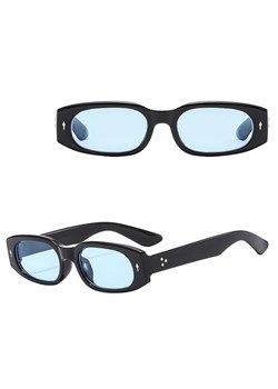 Okulary przeciwsłoneczne z filtrem UV400 STL36E czarno/niebieskie + akcesoria ze sklepu Stylion w kategorii Okulary przeciwsłoneczne damskie - zdjęcie 185965353
