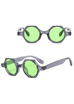 Okulary przeciwsłoneczne z filtrem UV400 STL41D szare transparentne + akcesoria ze sklepu Stylion w kategorii Okulary przeciwsłoneczne damskie - zdjęcie 185965363