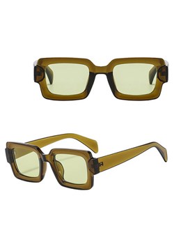 Okulary przeciwsłoneczne z filtrem UV400 STL40D zielone + akcesoria ze sklepu Stylion w kategorii Okulary przeciwsłoneczne damskie - zdjęcie 185965372