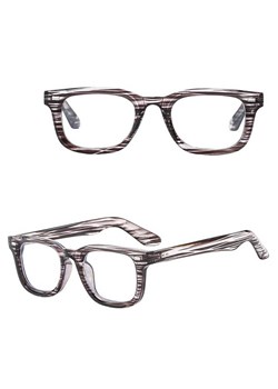 Okulary Nerdy zerówki do komputera z filtrem BLUE LIGHT STL44G zebra transparentne + akcesoria ze sklepu Stylion w kategorii Okulary zerówki damskie - zdjęcie 185965391