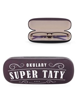 Etui na OKULARY SUPER TATY twardy futerał ET-115 oberżynowy ze sklepu Stylion w kategorii Etui - zdjęcie 185965394