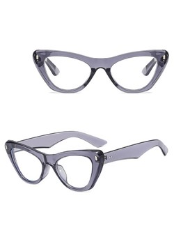 Okulary Kocie zerówki do komputera z filtrem BLUE LIGHT STL35G szare transparentne + akcesoria - id: 8643 - marki Stylion - 185965410 Okulary Kocie zerówki do komputera z filtrem BLUE LIGHT STL35G szare transparentne + akcesoria ze sklepu Stylion w kategorii Okulary zerówki damskie - zdjęcie 185965410