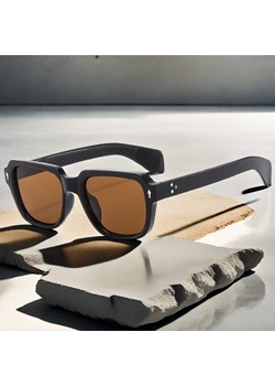 Okulary przeciwsłoneczne z filtrem UV400 STL27B czarne/brązowe + akcesoria ze sklepu Stylion w kategorii Okulary przeciwsłoneczne damskie - zdjęcie 185965420