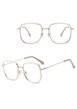Damskie owalne okulary zerówki do komputera BLUE LIGHT na teleskopach 25155B Bezbarwny/Złoty - id: 8699 - marki Stylion - 185965464 Damskie owalne okulary zerówki do komputera BLUE LIGHT na teleskopach 25155B Bezbarwny/Złoty ze sklepu Stylion w kategorii Okulary zerówki damskie - zdjęcie 185965464