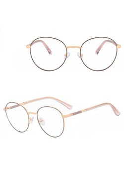Damskie okulary Lenonki zerówki do komputera BLUE LIGHT na teleskopach 25148E Złoto/Kawowy - id: 8737 - marki Stylion - 185965493 Damskie okulary Lenonki zerówki do komputera BLUE LIGHT na teleskopach 25148E Złoto/Kawowy ze sklepu Stylion w kategorii Okulary zerówki damskie - zdjęcie 185965493