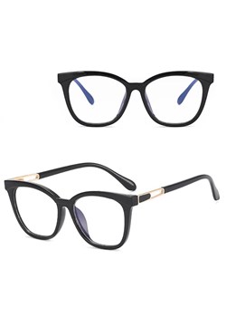 Damskie kocie oczy okulary zerówki do komputera BLUE LIGHT 25144 Czarne ze sklepu Stylion w kategorii Okulary zerówki damskie - zdjęcie 185965510