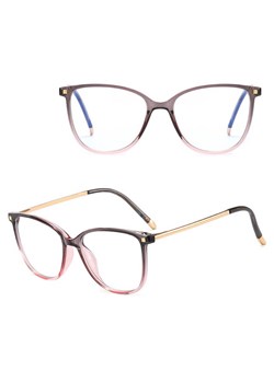 Okulary damskie kocie oczy zerówki do komputera BLUE LIGHT 25149A ze sklepu Stylion w kategorii Okulary zerówki damskie - zdjęcie 185965553