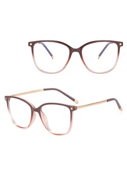 Okulary damskie kocie oczy zerówki do komputera BLUE LIGHT 25149B ze sklepu Stylion w kategorii Okulary zerówki damskie - zdjęcie 185965554