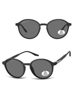 Czarne lenonki okulary przeciwsłoneczne z polaryzacją z flexami MP187 ze sklepu Stylion w kategorii Okulary przeciwsłoneczne damskie - zdjęcie 185965710