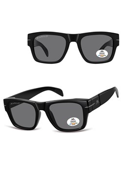 Czarne prostokątne okulary przeciwsłoneczne z polaryzacją MP189 - id: 9019 - marki Montana - 185965724 Czarne prostokątne okulary przeciwsłoneczne z polaryzacją MP189 ze sklepu Stylion w kategorii Okulary przeciwsłoneczne męskie - zdjęcie 185965724
