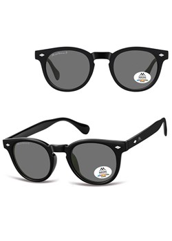 Czarne lenonki okulary przeciwsłoneczne z polaryzacją MP191 ze sklepu Stylion w kategorii Okulary przeciwsłoneczne damskie - zdjęcie 185965730
