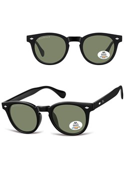 Czarne lenonki okulary przeciwsłoneczne z polaryzacją MP191A ze sklepu Stylion w kategorii Okulary przeciwsłoneczne damskie - zdjęcie 185965732