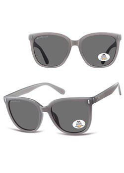 Szare okulary przeciwsłoneczne kocie z polaryzacją MP190B ze sklepu Stylion w kategorii Okulary przeciwsłoneczne damskie - zdjęcie 185965733