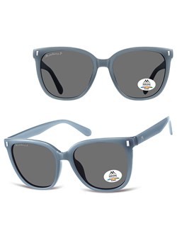 Niebieskie okulary przeciwsłoneczne kocie z polaryzacją MP190C ze sklepu Stylion w kategorii Okulary przeciwsłoneczne damskie - zdjęcie 185965734