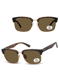 Panterkowe okulary przeciwsłoneczne półramki z polaryzacją MP192D ze sklepu Stylion w kategorii Okulary przeciwsłoneczne damskie - zdjęcie 185965743