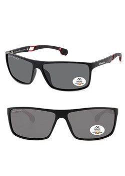 Męskie okulary przeciwsłoneczne z filtrem UV400 i polaryzacją SP319 czarne ze sklepu Stylion w kategorii Okulary przeciwsłoneczne męskie - zdjęcie 185965744