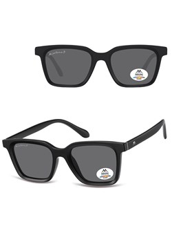 Czarne prostokątne okulary przeciwsłoneczne z polaryzacją MP58 - id: 9047 - marki Montana - 185965750 Czarne prostokątne okulary przeciwsłoneczne z polaryzacją MP58 ze sklepu Stylion w kategorii Okulary przeciwsłoneczne damskie - zdjęcie 185965750