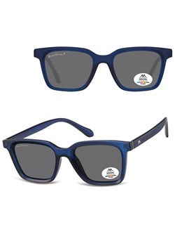 Granatowe prostokątne okulary przeciwsłoneczne z polaryzacją MP58D - id: 9050 - marki Montana - 185965753 Granatowe prostokątne okulary przeciwsłoneczne z polaryzacją MP58D ze sklepu Stylion w kategorii Okulary przeciwsłoneczne damskie - zdjęcie 185965753
