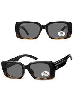 Prostokątne okulary przeciwsłoneczne z polaryzacją MP194A czarny/panterka ze sklepu Stylion w kategorii Okulary przeciwsłoneczne damskie - zdjęcie 185965780