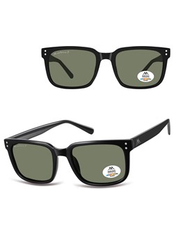 Prostokątne okulary przeciwsłoneczne z polaryzacją MP196A czarny/zielony - id: 9095 - marki Montana - 185965790 Prostokątne okulary przeciwsłoneczne z polaryzacją MP196A czarny/zielony ze sklepu Stylion w kategorii Okulary przeciwsłoneczne męskie - zdjęcie 185965790