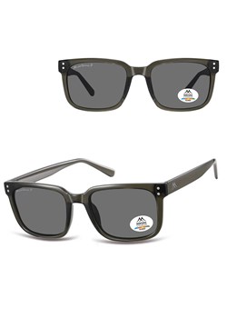 Prostokątne okulary przeciwsłoneczne z polaryzacją MP196C szare ze sklepu Stylion w kategorii Okulary przeciwsłoneczne męskie - zdjęcie 185965792
