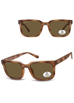 Prostokątne okulary przeciwsłoneczne z polaryzacją MP196D Jasna panterka/brąz - id: 9098 - marki Montana - 185965793 Prostokątne okulary przeciwsłoneczne z polaryzacją MP196D Jasna panterka/brąz ze sklepu Stylion w kategorii Okulary przeciwsłoneczne damskie - zdjęcie 185965793