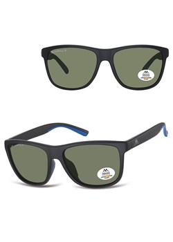 Prostokątne okulary męskie przeciwsłoneczne z polaryzacją MP199A czarne/niebieskie - id: 9124 - marki Montana - 185965813 Prostokątne okulary męskie przeciwsłoneczne z polaryzacją MP199A czarne/niebieskie ze sklepu Stylion w kategorii Okulary przeciwsłoneczne męskie - zdjęcie 185965813