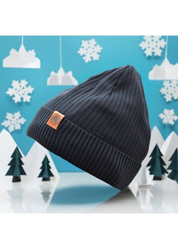 Męska Zimowa Czapka Granatowa z polarem - L/XL EXTREME ST-546A ze sklepu Stylion w kategorii Czapki zimowe męskie - zdjęcie 185965864