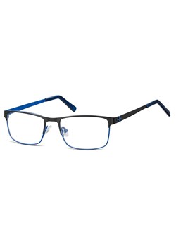 Męskie oprawki korekcyjne zerówki okulary prostokątne M3A czarny/granatowy ze sklepu Stylion w kategorii Oprawki do okularów męskich - zdjęcie 185965944