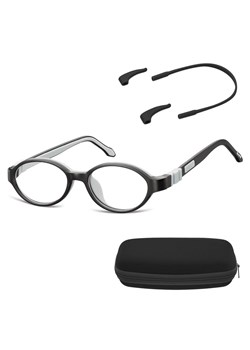 Elastyczne dziecięce oprawki okularowe zerówki owalne + gumka Sunoptic K3C czarne - id: 9260 - marki Sunoptic - 185965972 Elastyczne dziecięce oprawki okularowe zerówki owalne + gumka Sunoptic K3C czarne ze sklepu Stylion w kategorii Akcesoria dziecięce - zdjęcie 185965972