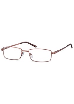Oprawki korekcyjne zerówki okulary prostokątne metalowe 510B brązowe - id: 9280 - marki Sunoptic - 185965992 Oprawki korekcyjne zerówki okulary prostokątne metalowe 510B brązowe ze sklepu Stylion w kategorii Oprawki do okularów damskie - zdjęcie 185965992