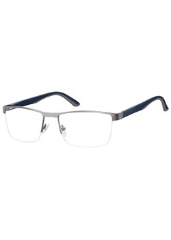 Męskie żyłkowe oprawki korekcyjne okulary zerówki 982C grafitowy/granatowy - id: 9298 - marki Sunoptic - 185966011 Męskie żyłkowe oprawki korekcyjne okulary zerówki 982C grafitowy/granatowy ze sklepu Stylion w kategorii Okulary korekcyjne męskie - zdjęcie 185966011