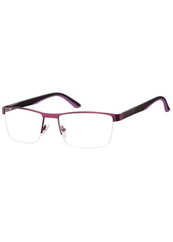 Męskie żyłkowe oprawki korekcyjne okulary zerówki 982G fioletowy/czarny ze sklepu Stylion w kategorii Oprawki do okularów męskich - zdjęcie 185966021