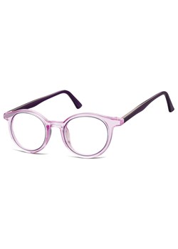 Okrągłe oprawki korekcyjne okulary zerówki TR-97C fioletowy transparentny ze sklepu Stylion w kategorii Oprawki do okularów damskie - zdjęcie 185966062