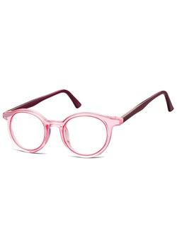 Okrągłe oprawki korekcyjne okulary zerówki TR-97D czerwony transparentny ze sklepu Stylion w kategorii Oprawki do okularów damskie - zdjęcie 185966063