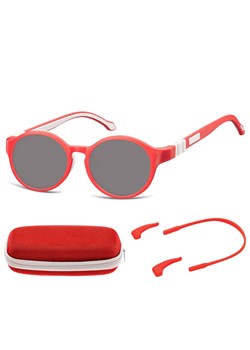 Elastyczne dziecięce okulary przeciwsłoneczne okrągłe + gumka Sunoptic SK8D czerwone - id: 9375 - marki Sunoptic - 185966083 Elastyczne dziecięce okulary przeciwsłoneczne okrągłe + gumka Sunoptic SK8D czerwone ze sklepu Stylion w kategorii Okulary przeciwsłoneczne dziecięce - zdjęcie 185966083