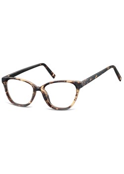 Damskie okulary acetatowe oprawki korekcyjne zerówki kocie AC394B jasna panterka ze sklepu Stylion w kategorii Oprawki do okularów damskie - zdjęcie 185966090