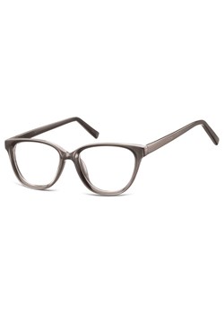 Damskie okulary acetatowe oprawki korekcyjne zerówki kocie AC394D szary transparentny ze sklepu Stylion w kategorii Okulary zerówki męskie - zdjęcie 185966092