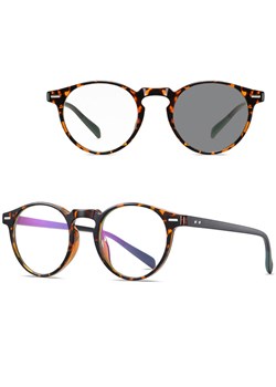 2w1 Okulary Lenonki do komputera BLUE LIGHT i przeciwsłoneczne FOTOCHROMOWE 2599E ze sklepu Stylion w kategorii Okulary zerówki damskie - zdjęcie 185966261