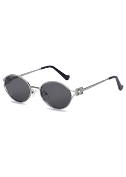Damskie okulary przeciwsłoneczne owalne UV400 SKK-05A srebrny/czarny - id: 9573 - marki Stylion - 185966283 Damskie okulary przeciwsłoneczne owalne UV400 SKK-05A srebrny/czarny ze sklepu Stylion w kategorii Okulary przeciwsłoneczne damskie - zdjęcie 185966283
