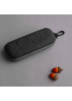 Etui na okulary na zamek ET-121 czarne zamszowe ze sklepu Stylion w kategorii Etui - zdjęcie 185966294