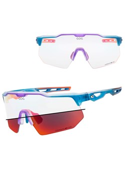 Sportowe okulary przeciwsłoneczne fotochromowe GOG E606-2C niebieski/fiolet - id: 9615 - marki Gog - 185966312 Sportowe okulary przeciwsłoneczne fotochromowe GOG E606-2C niebieski/fiolet ze sklepu Stylion w kategorii Okulary korekcyjne męskie - zdjęcie 185966312