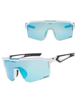Okulary przeciwsłoneczne sportowe LENS BY ZEISS - GOG E620-3 biały/błękit ze sklepu Stylion w kategorii Okulary przeciwsłoneczne męskie - zdjęcie 185966320