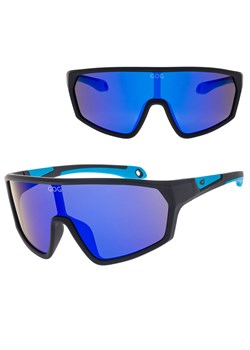 Juniorskie gumowe okulary przeciwsłoneczne sportowe GOG E995-1 czarny/niebieski ze sklepu Stylion w kategorii Okulary przeciwsłoneczne dziecięce - zdjęcie 185966341